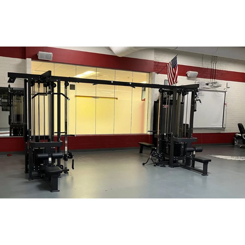 Vortex Strength (#VCCM8100B) Commercial 8-Stack Jungle Gym in Black
