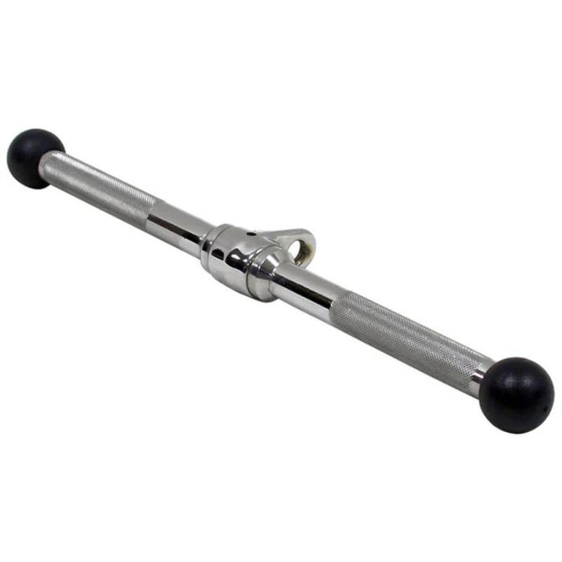 York Barbell (#6818) 18" Revolving Straight Chrome Bar