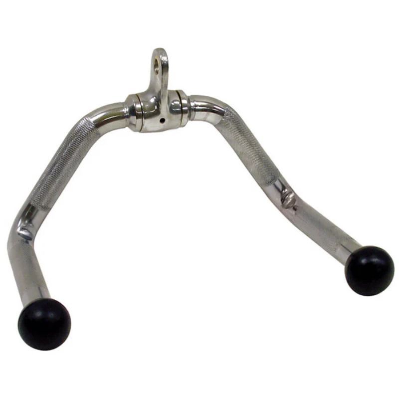 York Barbell (#6820) Solid Steel Multi Purpose Close Grip Swivel Chrome Bar