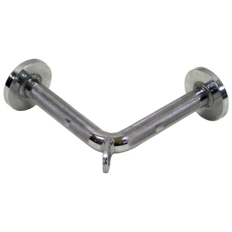 York Barbell (#6828) 10" Tricep Press Down Chrome Bar