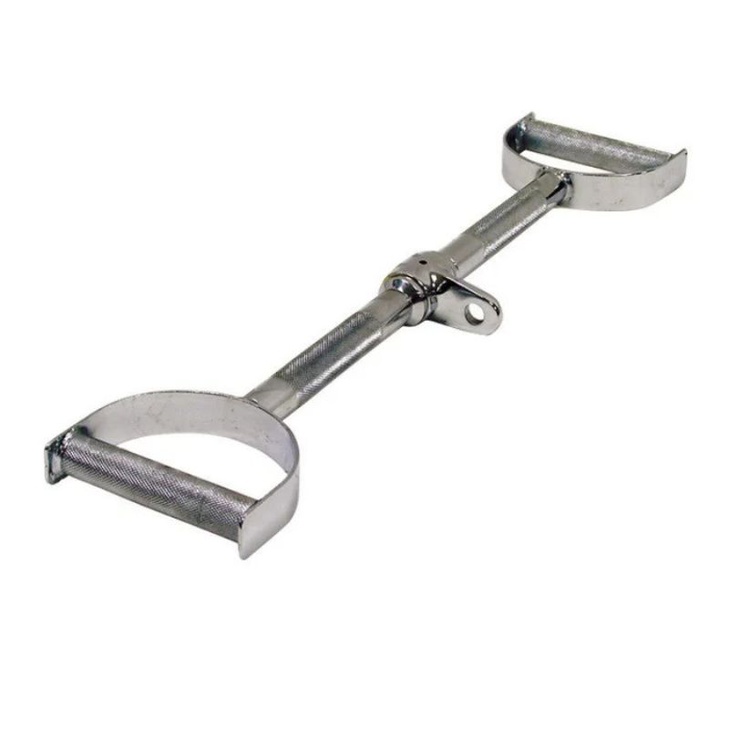 York Barbell (#6833) 24" Double Handle Chrome Lat Bar